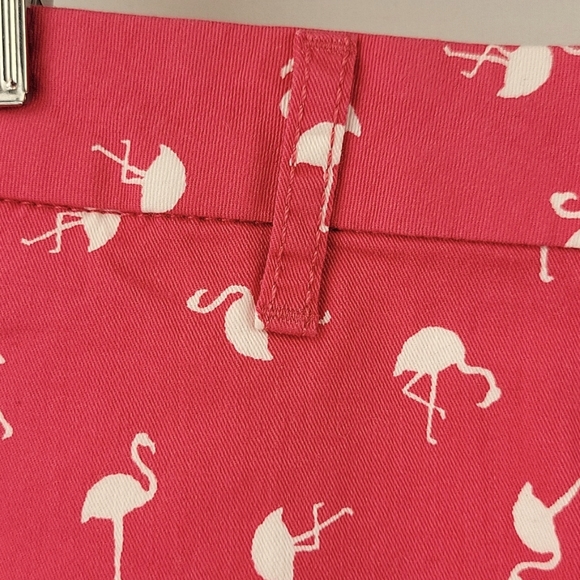 Elle Hot Pink Shorts with White Flamingo Print Size 4 - Picture 11 of 15